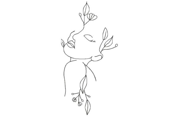 Beautiful Woman Flower: An Embroidery Design Review