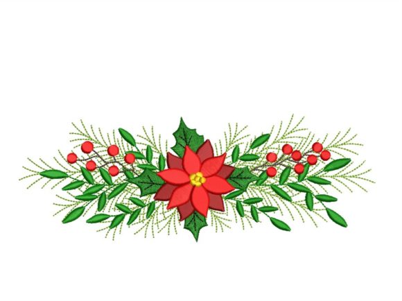 Christmas Poinsettia: An Embroidery Seller’s Review