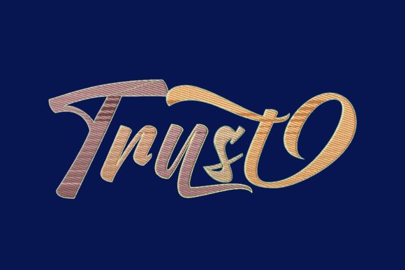 Trust Colorful Lettering: A Designer’s Stitch Test