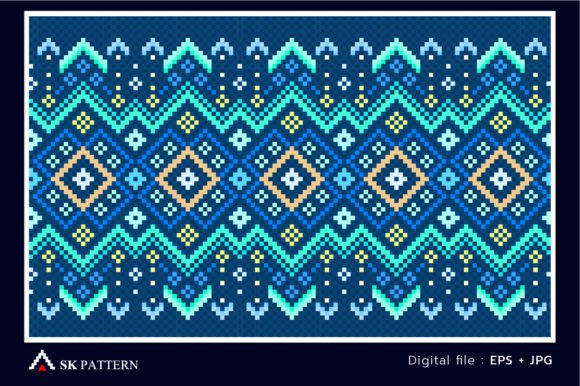 Vector Cross Stitch Decorative Geometry Review